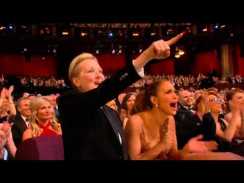 Meryl Streep's reaction to Patricia Arquette's speech on female equality 